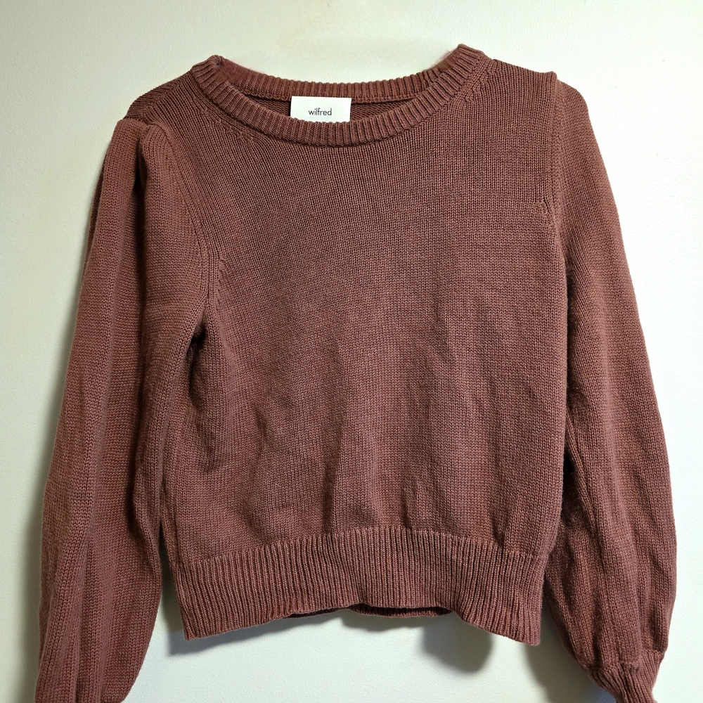 Wilfred Rose Knit Crew Neck Sweater